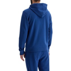 blue regular fit zip hoodie long sleeve