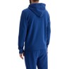 blue regular fit zip hoodie long sleeve