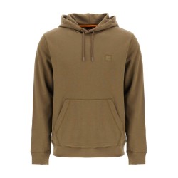 green zip-up hoodie with kangaroo pocket cotton