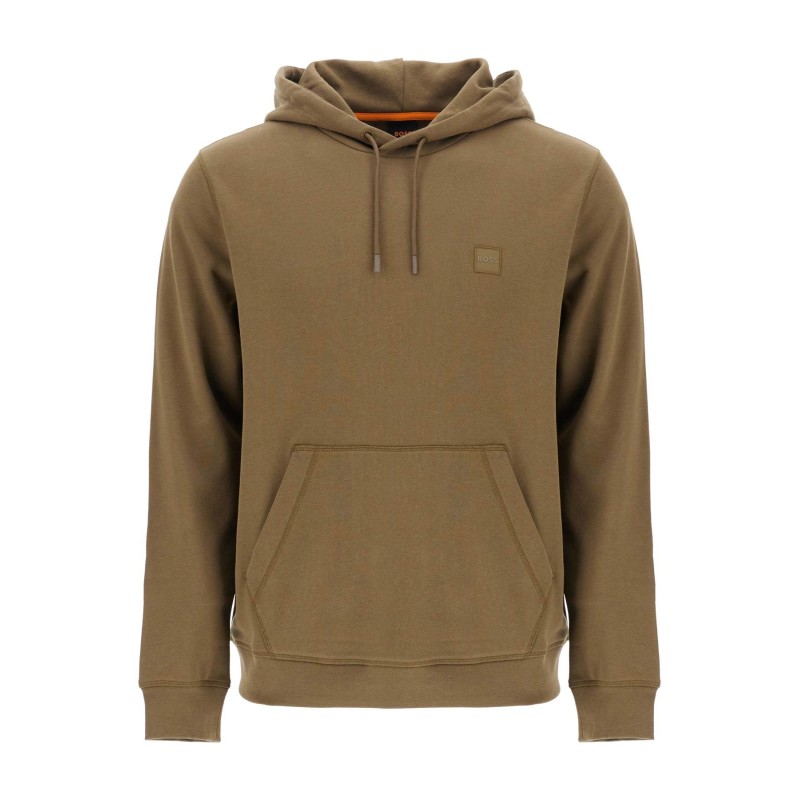 green zip-up hoodie with kangaroo pocket cotton