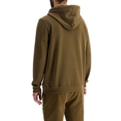 green zip-up hoodie with kangaroo pocket cotton