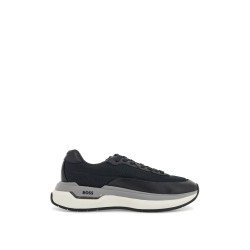 sneakers void_runn_ltny dark blue mix materials rubber sole