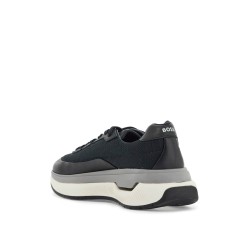 sneakers void_runn_ltny dark blue mix materials rubber sole