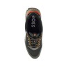 dark grey breathable sneakers with orange details ttnm evo_runn_rsgtx