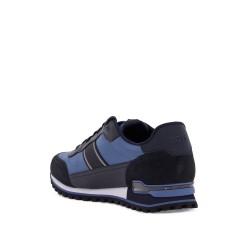 sneakers parkour-l_runn_rsmx blue technical fabric and suede with tank sole