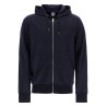 wool jersey zip-up sweatshirt with