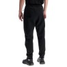 men's high-waisted slim fit black pants with piping