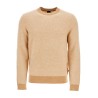 maglia h-eltoro rombo beige medio lana e cotone collo rotondo manica lunga