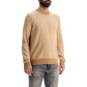 maglia h-eltoro rombo beige medio lana e cotone collo rotondo manica lunga