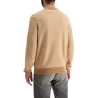 maglia h-eltoro rombo beige medio lana e cotone collo rotondo manica lunga