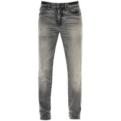 jeans re.maine grigio scuro cotone vita media vestibilità dritta