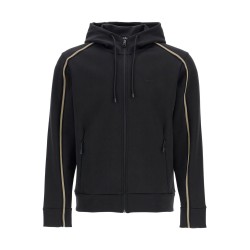 black zip-up hoodie for men saggy 1