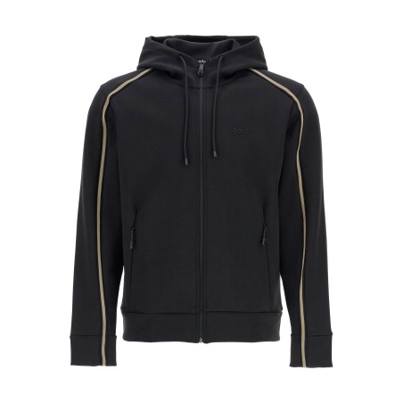 black zip-up hoodie for men saggy 1