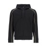 black zip-up hoodie for men saggy 1