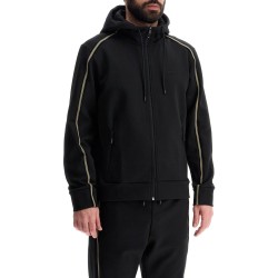 black zip-up hoodie for men saggy 1