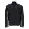 boss skaz 1 black high collar zip sweatshirt