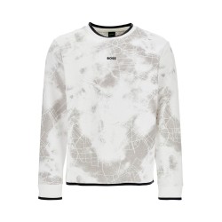 white high neck sweatshirt for men