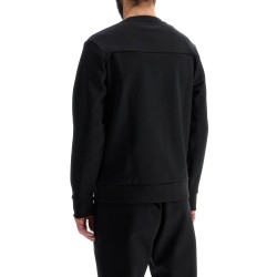 men's slim fit long sleeve black sweatshirt