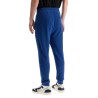 regular fit high-waisted blue cotton pants