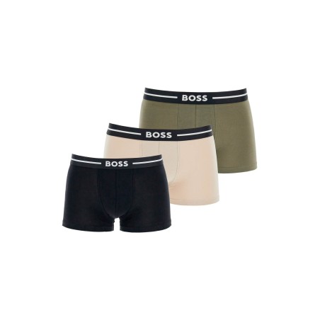 set di 3 boxer slim fit multicolore in cotone elasticizzato