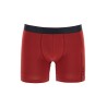 dark red slim fit boxer with side logo in cotton