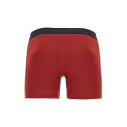 dark red slim fit boxer with side logo in cotton