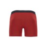 dark red slim fit boxer with side logo in cotton