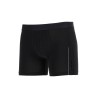 black slim fit boxer in cotton with logo elastic