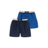 boxer shorts cotton set 2 pieces light blue and dark blue comfortable fit