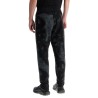 men's high-waisted black regular fit pants with zip pockets and drawstring