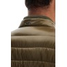 military green down jacket in polyamide with high collar