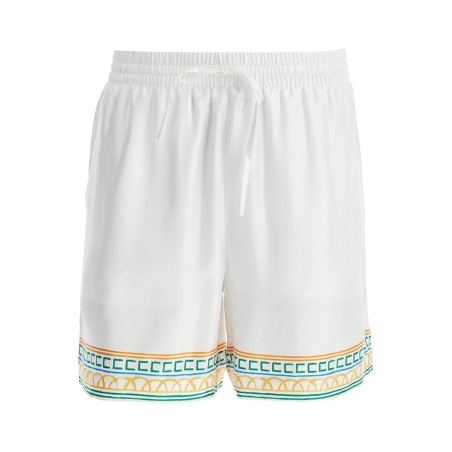 silk bermuda shorts 'crayon temple