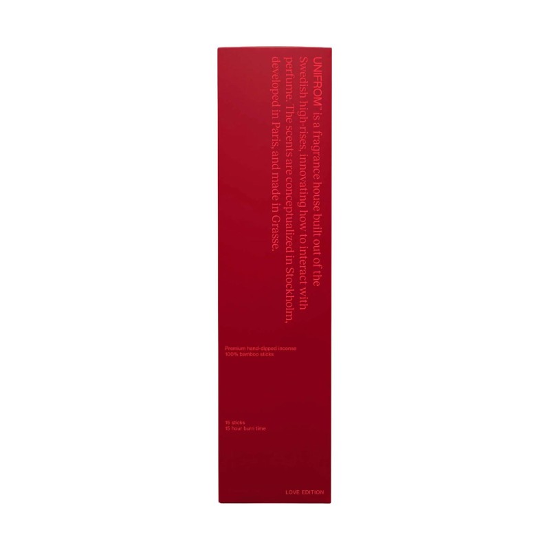 love edition red incense diffuser 15 bamboo sticks