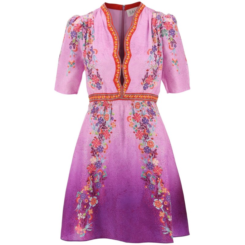 "silk mini dress tabith