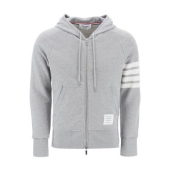 4-bar zip-up hoodie