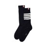 long 4-bar lightweight cotton socks