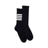 long 4-bar lightweight cotton socks