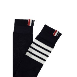 long 4-bar lightweight cotton socks