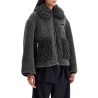 short eco shearling coat