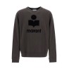 mikoy flocked logo sweatshirt