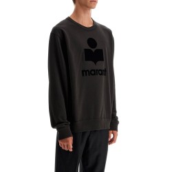 mikoy flocked logo sweatshirt