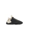 black fabric and leather kaiwa sneakers for men