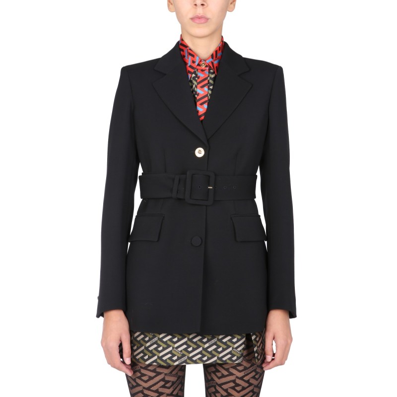JACKET WITH MEDUSA BUTTON