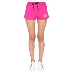 SHORTS WITH GREEK LOGO PATCH