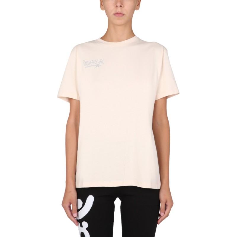 T-SHIRT WITH CRYSTAL LOGO