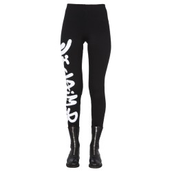 LEGGINGS WITH LOGO PRINT