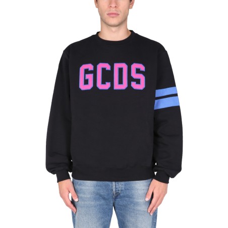 LOGO EMBROIDERED COTTON SWEATSHIRT