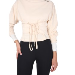 T-SHIRT WITH CORSET BELT