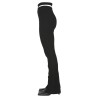 RIBBED TROUSERS WITH CUT OUT BELT