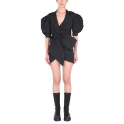 TAFFETA DRESS WITH LOOP